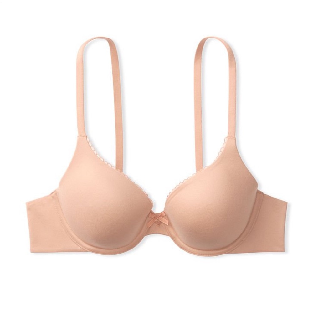 Victoria's Secret Cream T-Shirt Bra with Smooth Molded Cups